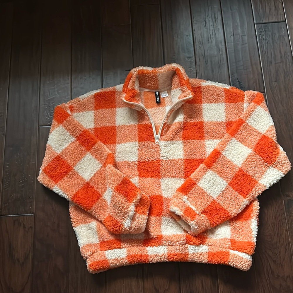H&M Sherpa half zip